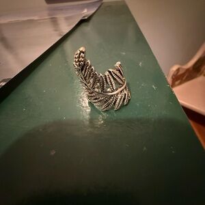 Silver Feather Ring